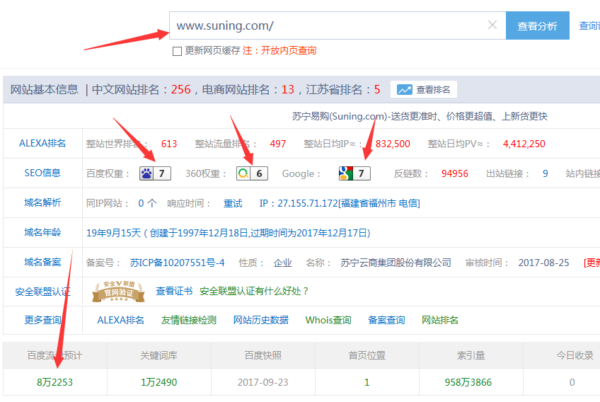 電商網站蘇寧易購seo優化經典案例